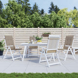 Vidaxl Garden Chair Cushions 4 St High Back120x50x3 cm tissu taupe