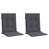 Vidaxl Garden Chair Cushion Low Back 2 St Oxford Fabric Anthracite