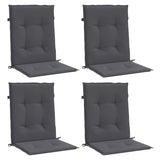 Vidaxl Garden Chair Cushion Low Back Oxford Fabric Couleur anthracite