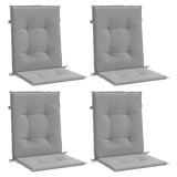 Vidaxl jardin chaise coussin bas du dos 4 st oxford tissu anthracite
