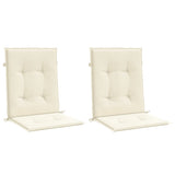 Vidaxl Garden Chair Cushion Low Back 2 St 100x50x3 cm Crème en tissu oxford