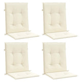 Coussin de chaise de jardin vidaxl Low dos 4 pcs 100x50x3 cm Oxford tissu anthracite