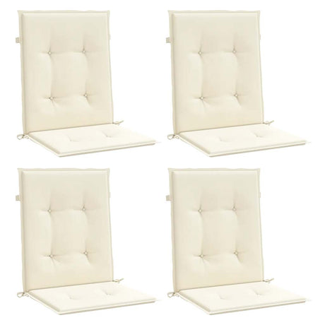 Coussin de chaise de jardin vidaxl Low dos 4 pcs 100x50x3 cm Oxford tissu anthracite