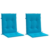 Vidaxl Garden Chair coussins Low Back 2 St 100x50x3 cm Oxford Fabric bleu