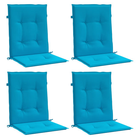 Vidaxl Garden Chair Cushions Low Back 4 PCS 100x50x3 cm Oxford Fabric bleu