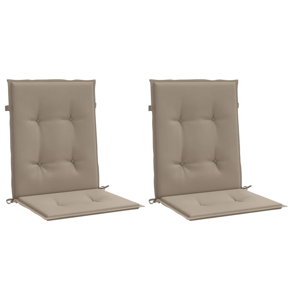 Vidaxl Garden Chair polštáře dolní část zad 2 st 100x50x3 cm oxford tkanina taupe