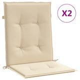 Vidaxl sedia da giardino cuscini posteriori posteriori 2 st 100x50x3 cm tessuto oxford beige