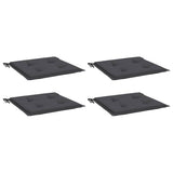Coussins de chaise de jardin vidaxl 4 pcs 40x40x4 cm Oxford tissu anthracite -colored