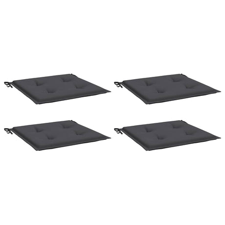 Coussins de chaise de jardin vidaxl 4 pcs 40x40x4 cm Oxford tissu anthracite -colored