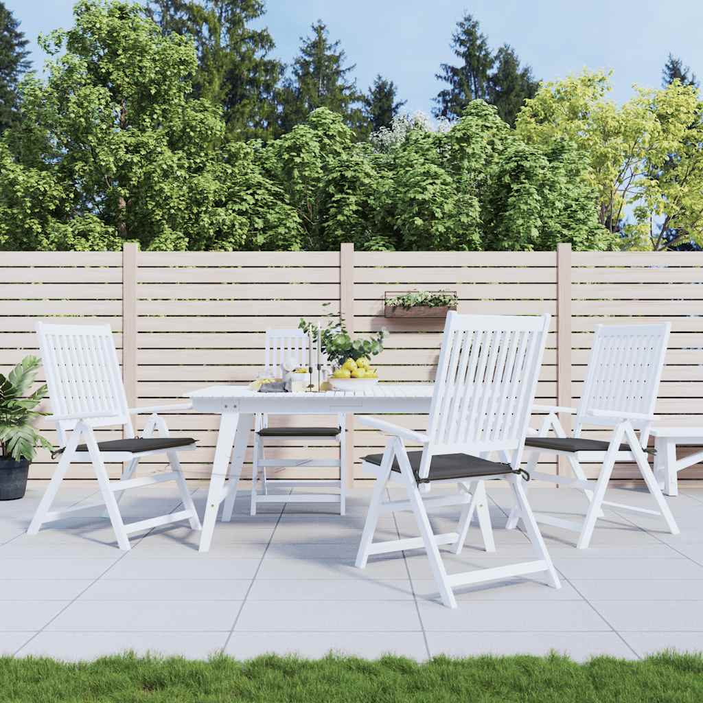 Coussins de chaise de jardin vidaxl 4 pcs 40x40x4 cm Oxford tissu anthracite -colored