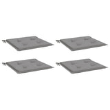 Coussins de chaise de jardin vidaxl 4 st 40x40x4 cm oxford tissu gris