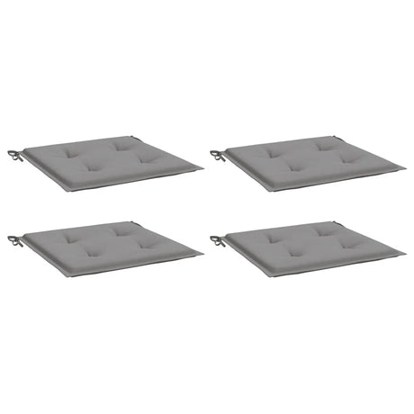 Coussins de chaise de jardin vidaxl 4 st 40x40x4 cm oxford tissu gris