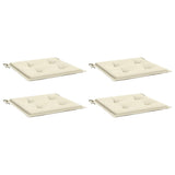 Vidaxl Garden Stol Puder 4 PCS 40x40x3 cm Oxford Fabric Crème -farvet