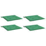 Cuscini da sedia da giardino Vidaxl 4 ST 40x40x3 cm tessuto oxford verde