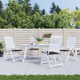Coussins de chaise de jardin vidaxl 4 pcs 40x40x4 cm oxford tissu noir