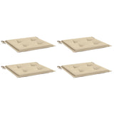 Vidaxl Gartenstuhl Kissen 4 Stcs 40x40x3 cm Oxford Stoff Beige