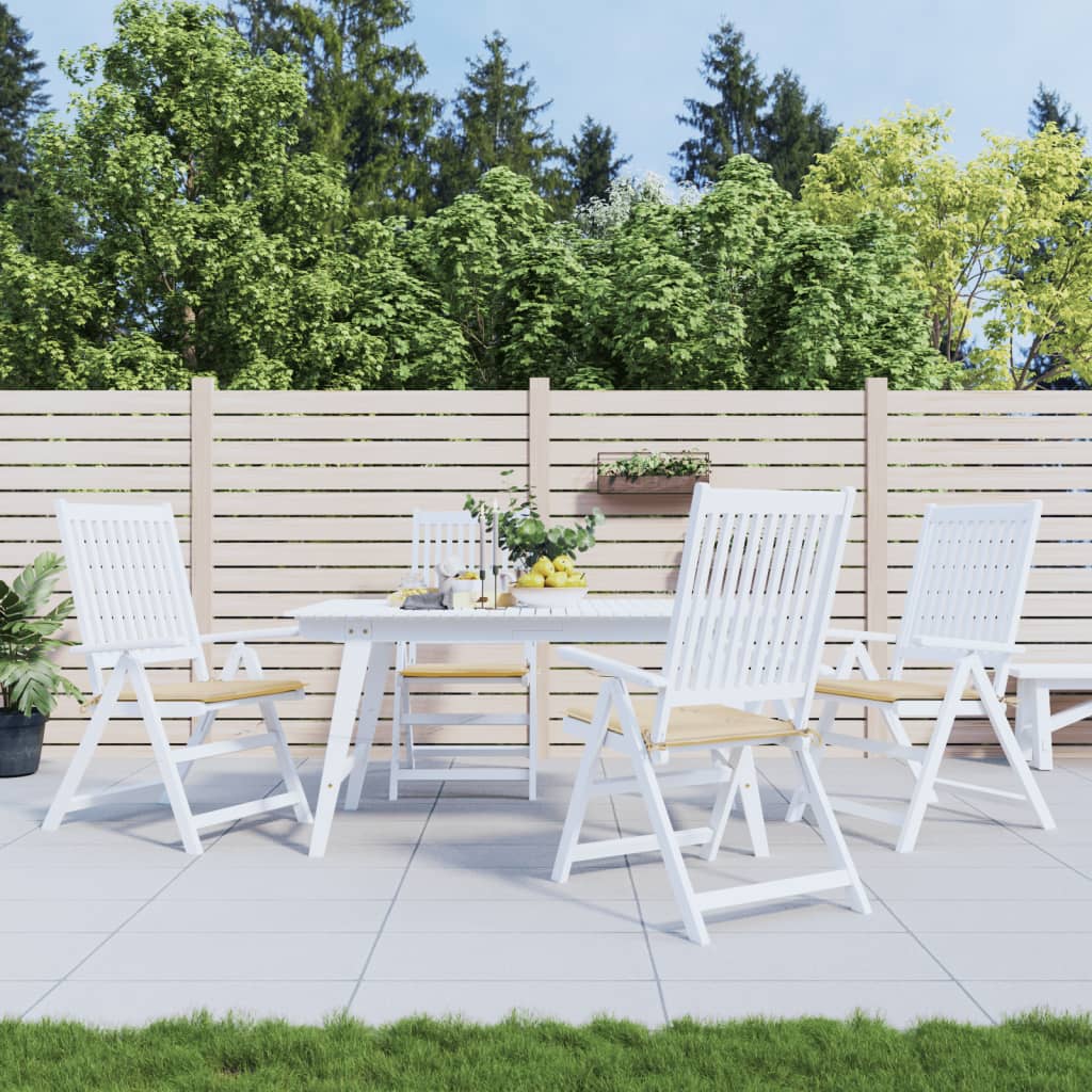 Vidaxl Gartenstuhl Kissen 4 Stcs 40x40x3 cm Oxford Stoff Beige