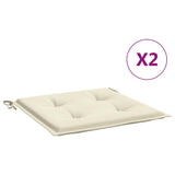 Vidaxl Garden Chair Cushions 2 ST 50X50X3 CM CRÈME TAST OXFORD -COLOR