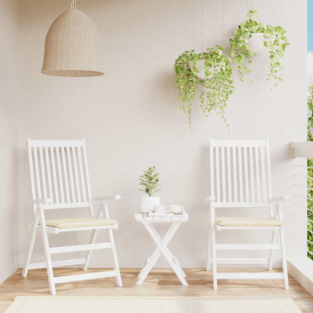 Vidaxl Garden Chair Cushions 2 ST 50X50X3 CM CRÈME TAST OXFORD -COLOR