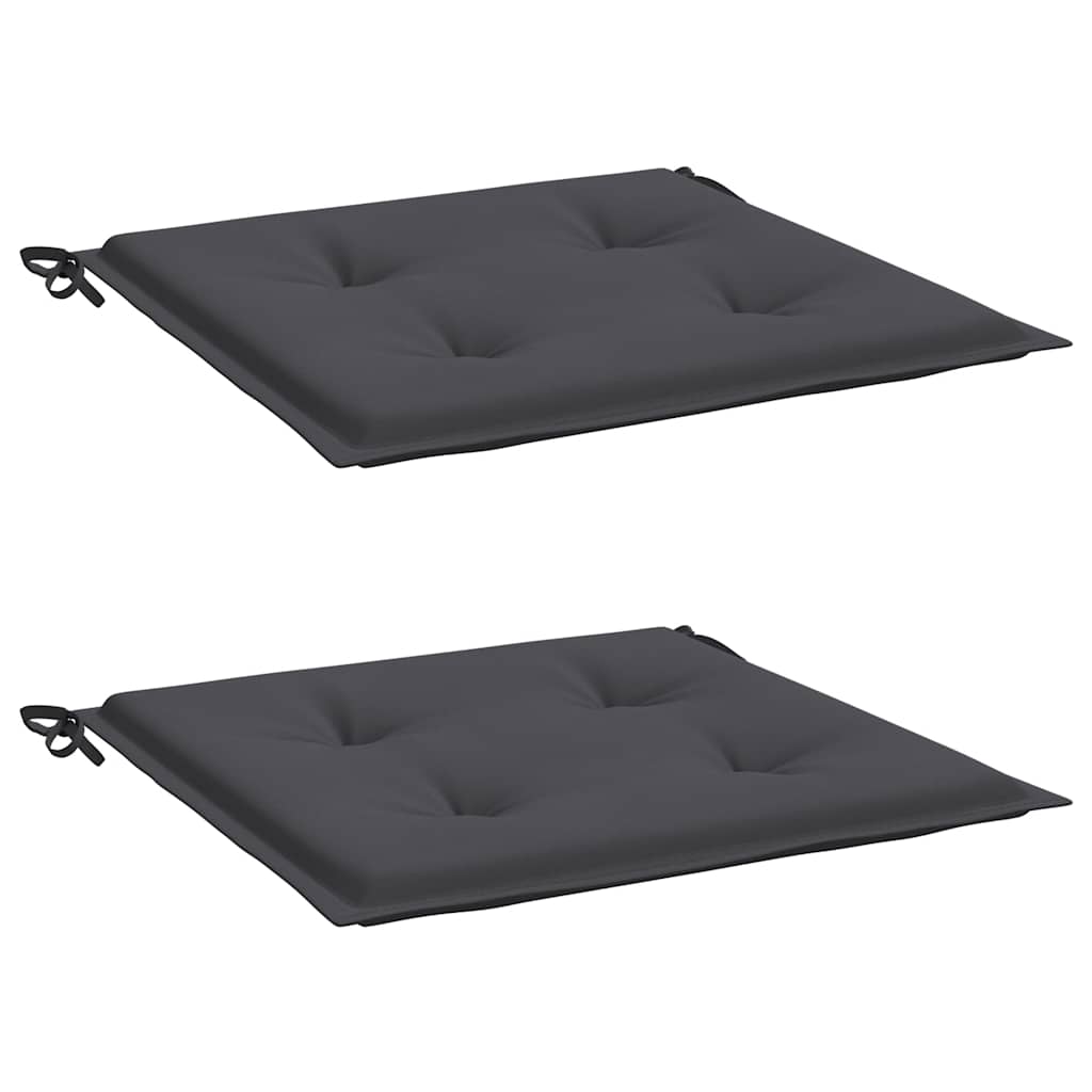 Coussins de chaise de jardin vidaxl 2 ST 50x50x4 cm Oxford tissu anthracite -colored