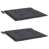 Coussins de chaise de jardin vidaxl 2 ST 50x50x4 cm Oxford tissu anthracite -colored