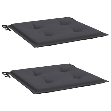 Coussins de chaise de jardin vidaxl 2 ST 50x50x4 cm Oxford tissu anthracite -colored