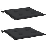 Coussins de chaise de jardin vidaxl 2 st 50x50x4 cm oxford tissu noir