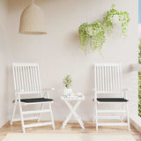 Coussins de chaise de jardin vidaxl 2 st 50x50x4 cm oxford tissu noir