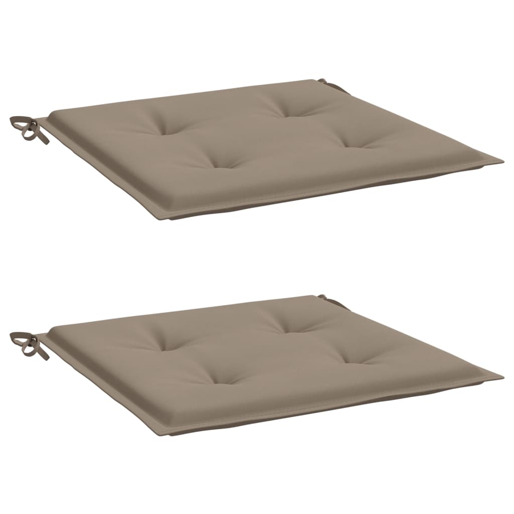 Vidaxl Garden Chair Cushions 2 ST 50X50X3 CM TAIC TAUPE