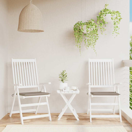 Vidaxl Garden Chair Cushions 2 ST 50X50X4 CM TAUPE Taupe