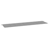 Vidaxl jardin banc coussin 200x50x4 cm oxford tissu gris