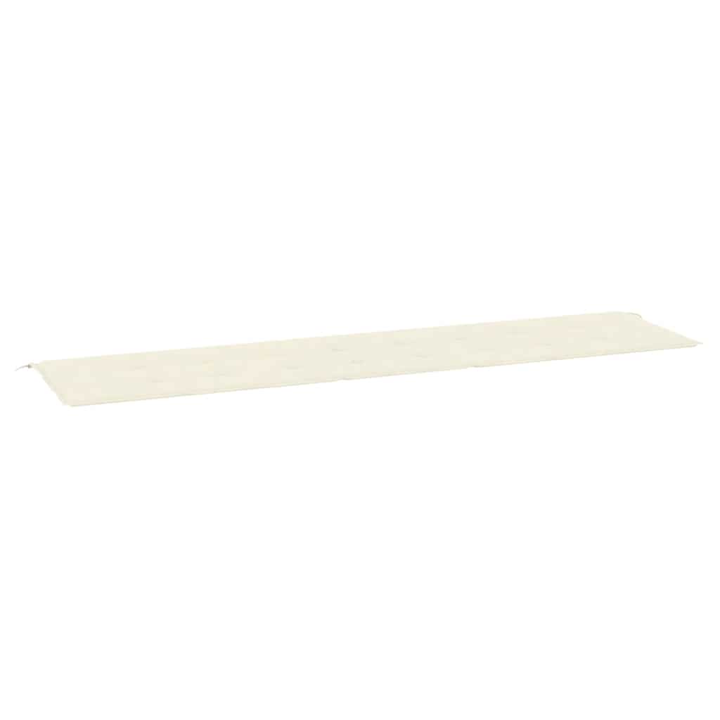 Vidaxl Garden Banc Cushion 200x50x4 cm Oxford Fabric Cream -Colored