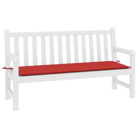 Vidaxl jardin banc coussin 200x50x4 cm tissu oxford rouge