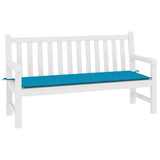 Vidaxl jardin banc coussin 200x50x3 cm oxford tissu bleu