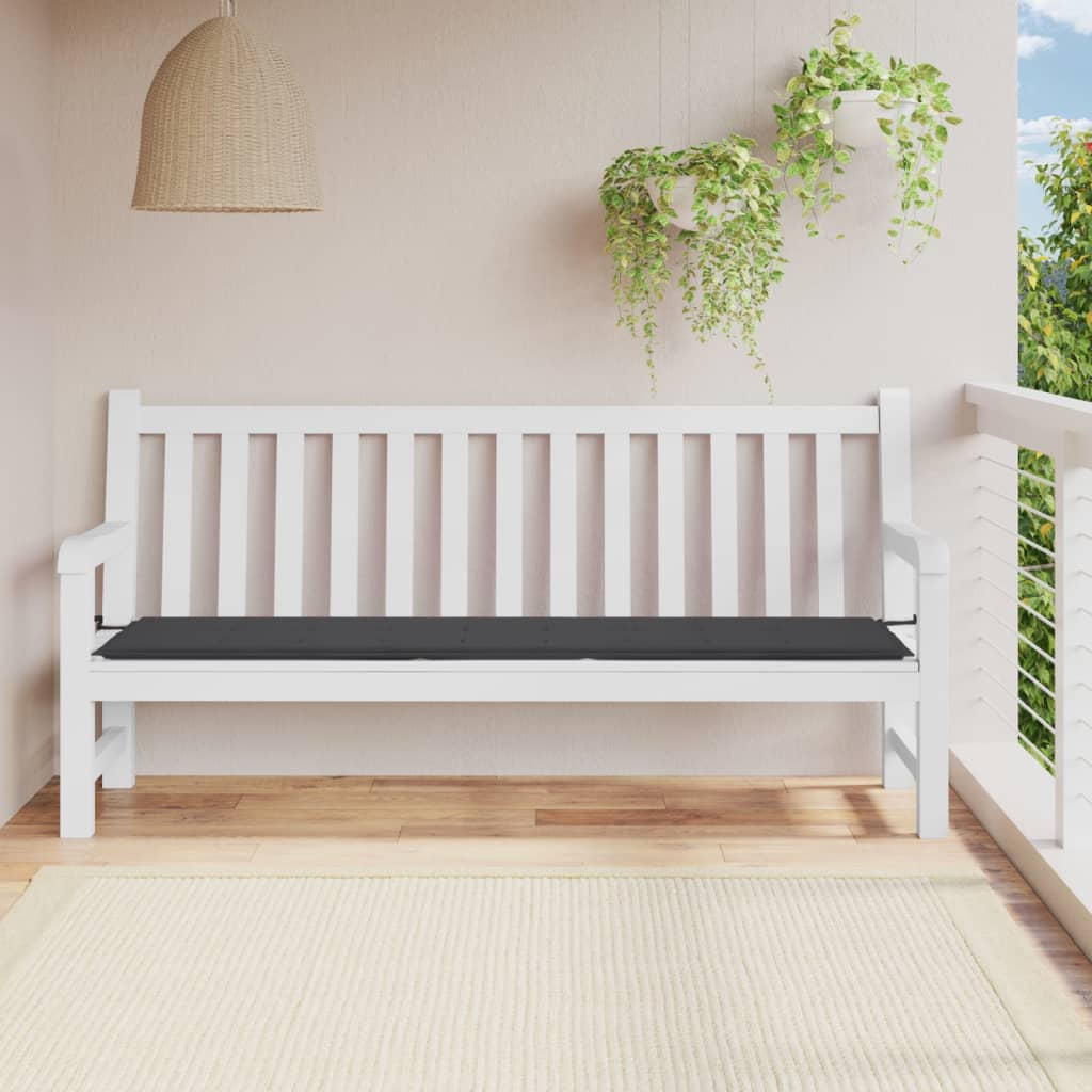 Vidaxl Garden Bench Cushion 200x50x3 CM Oxford Fabric Antracita