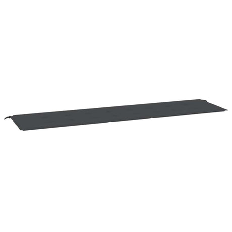 Vidaxl jardin banc coussin 200x50x4 cm tissu oxford noir