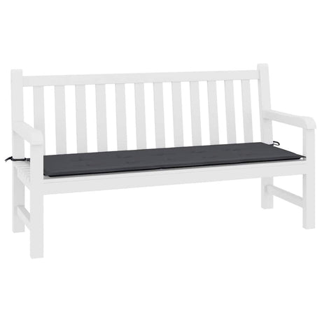 Vidaxl jardin banc coussin 200x50x4 cm tissu oxford noir