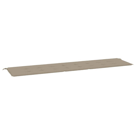 Vidaxl jardin banc coussin 200x50x4 cm oxford tissu taupe