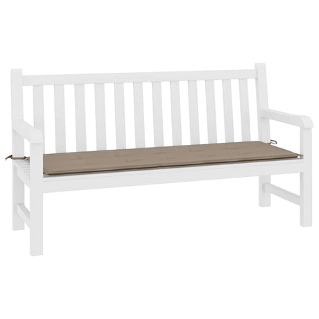 Vidaxl jardin banc coussin 200x50x4 cm oxford tissu taupe