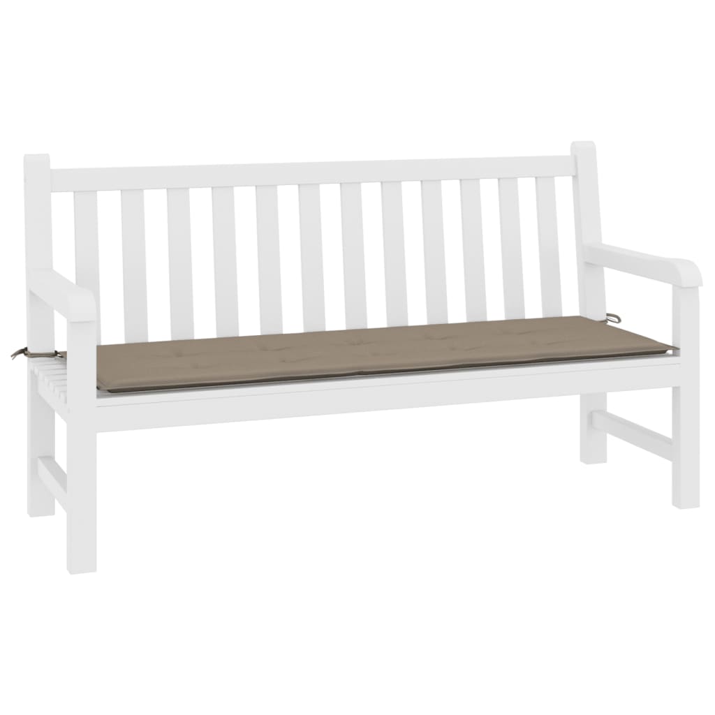 Vidaxl Garden Bench Pushion 200x50x3 cm Oxford Fabric Taupe