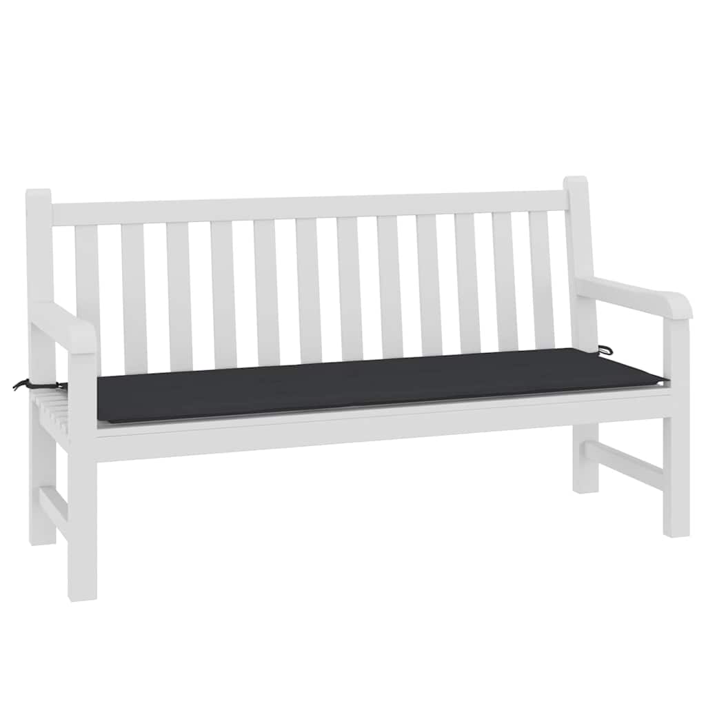 Vidaxl jardin banc coussin 150x50x4 cm tissu oxford noir
