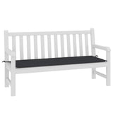 Vidaxl jardin banc coussin 150x50x4 cm tissu oxford noir