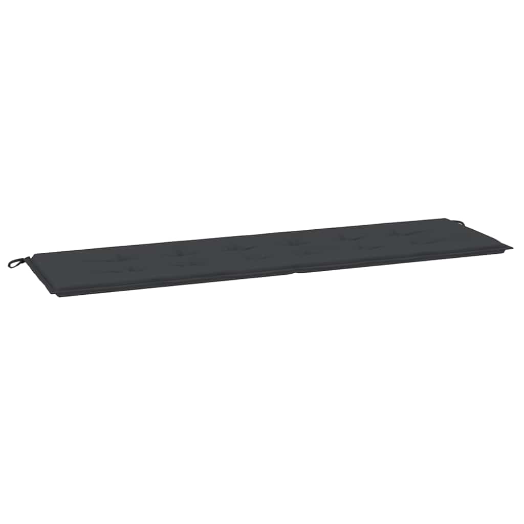 Vidaxl jardin banc coussin 180x50x4 cm tissu oxford noir