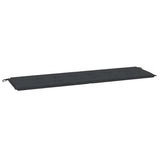 Vidaxl jardin banc coussin 180x50x4 cm tissu oxford noir