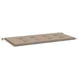 Vidaxl Gaartbank Custioun 100x50x3 cm Oxford Stoff Taupe