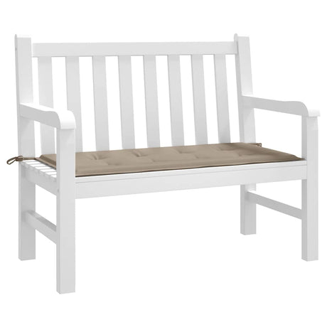 Vidaxl jardin banc coussin 120x50x4 cm oxford tissu taupe