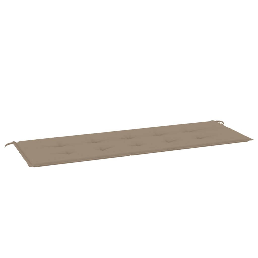 Vidaxl Garden Bench Poduszka 150x50x3 Cm Oxford Fabric Taupe