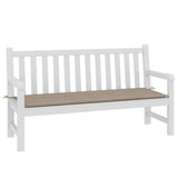 Vidaxl jardin banc coussin 150x50x4 cm oxford tissu taupe