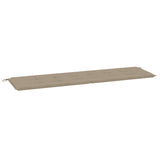 Vidaxl jardin banc coussin 180x50x4 cm oxford tissu taupe