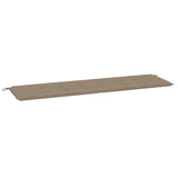 Vidaxl Gaartbank Custionon 180x50x3 cm Oxford Stoff Taupe